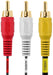 Cmple RCA Cable 3 Male to 3 Male RCA, Gold Plated/6 Feet 3