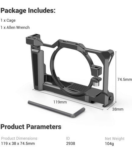 Caja Estabilizadora Para Camara Sony Zv1 | Smallrig / Negro 6