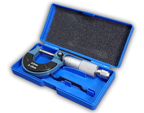 Professional Mechanical Outside Micrometer 0-25mm with Case 0