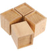 Zeonhak 4 Pack 3 Inch Wooden Bed Risers 4