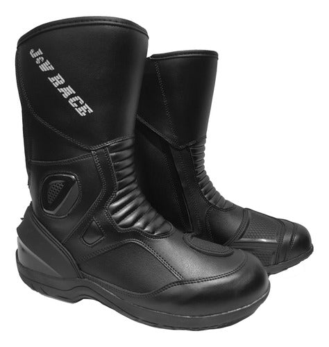 Jyv Race Razor Leather Touring Motorcycle Boots 0