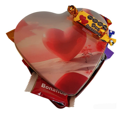 Milka Gift Box Heart Shaped Tin with Chocolates for Friendship Day 3