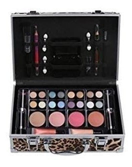 Set De Maquillajes Maletín Aluminio Tipo Leopardo (10404lp) 1