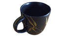 Tercerfuego.com Mug Black And Gold Hand-painted With Bamboo Design 3