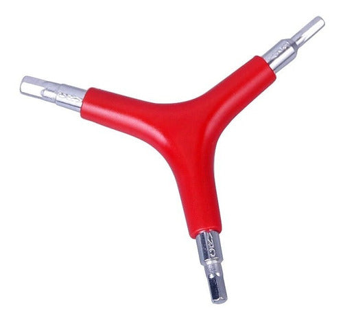 BMX Adjustment Allen Key Set 4-5-6mm Freestyle Bike Hand Red Chrome 0