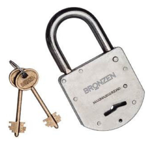 Bronzen Double Paddle Key Lock 55 Mm 0