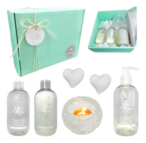 Relax and Unwind with our Exquisite Jasmine Aroma Gift Box Set - Perfect for a Zen Spa Experience! - Kit Aroma Relax Regalo Box Jazmín Set Zen Spa N60 Feliz Dia