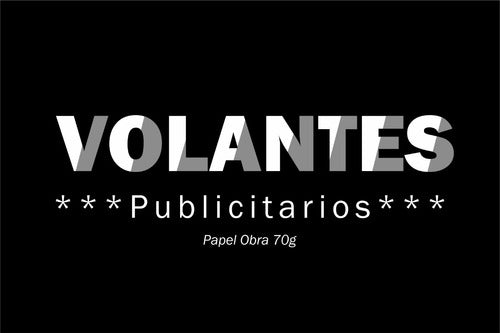 Ediciones del País 1.000 Volantes Publicitarios Frente Y Dorso Color Negro 1