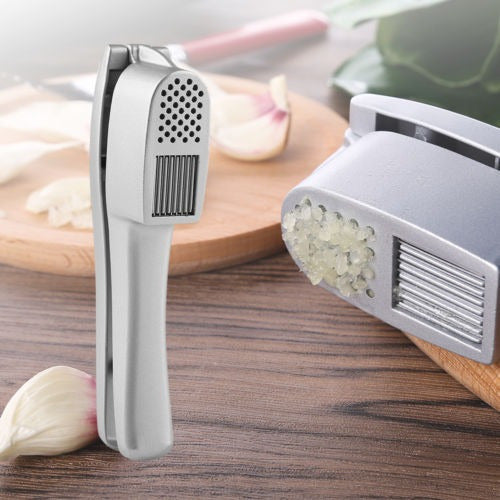 Garlic Press, Crusher, Juicer, and Slicer in Aluminum 1