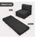 Suyols Sofá Cama Plegable - Silla Convertible Sofá De Piso Y 2