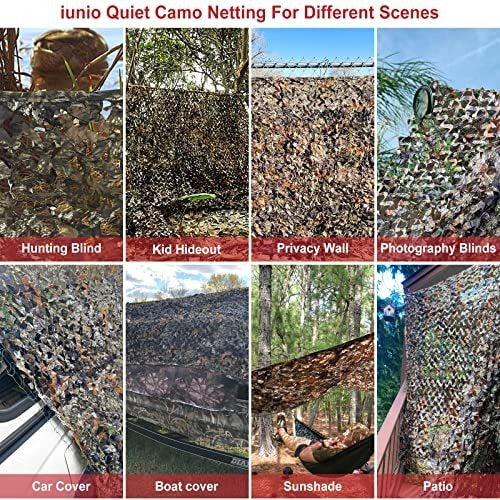 Iunio Camouflage Shade Netting Biomechanical Leaves (2x1.5m) 7