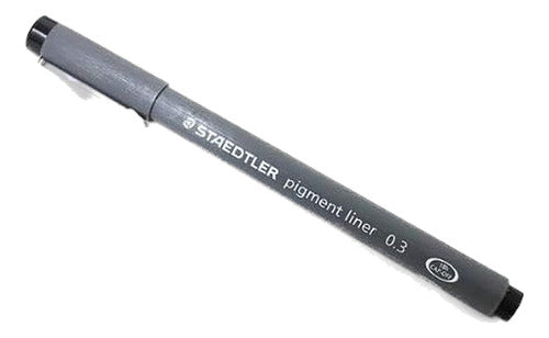 Staedtler Pigment Liner 0.3mm Tinta Negra [Paquete de 2] 0