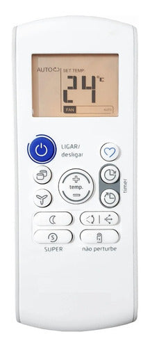 Controle Remoto Ar Condicionado Springer Carrier Midea Rg57b 0