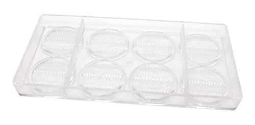 Goldbaking Round Polycarbonate Chocolate Mold Medalla Redonda 5