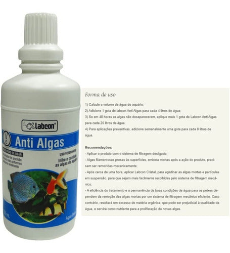 Alcon Labcon Anti Algas 100ml Combate Em Aquário Água Doce 2