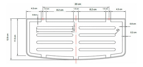 Aqualia Repisa Rectangular 29x12.8x4.5 Cromada 1