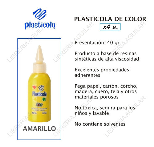 Plasticola 4 Yellow 40g School Vinyl Adhesive 1