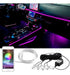 Kit Tira Led Rgb Auto Interior Bluetooth Fibra Optica 5