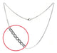 Men Women Cuban Link Chain Necklace Stainless Steel 3mm 20