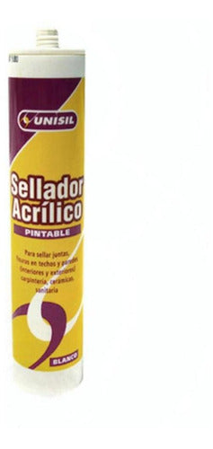 Unisil Acrylic Sealant White 420g 0