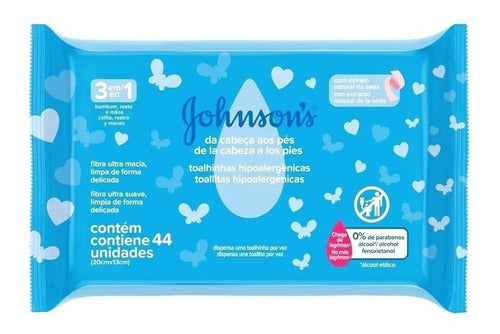 Johnson's Baby Wet Wipes From Head to Toe 44u 0