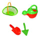 Megaprice Garden Set: Basket + Watering Can + 2 Kids Shovels 16x10x14cm 0