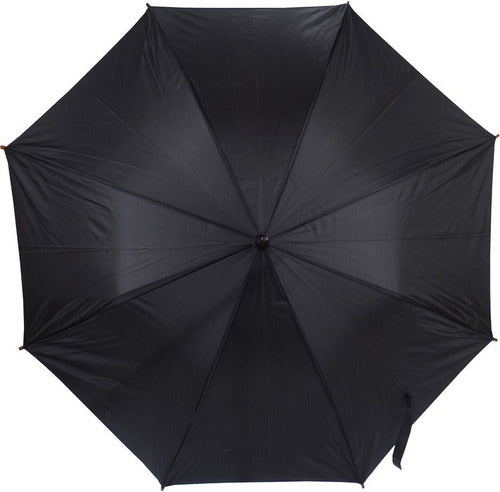 Red de Obsequios Curved Black Umbrella (Optional Logo) 1