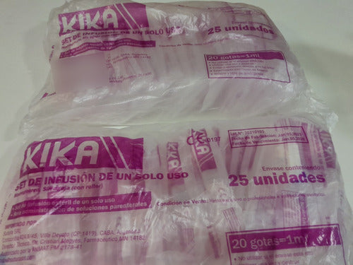 Set De Infusion Macrogoteo Con Aguja Kika X 50unidades 3