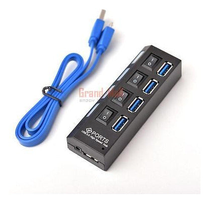 4 Puertos Usb 3.0 Hub 1 X Usb 3.0 Cable Encendido Interrupto 1