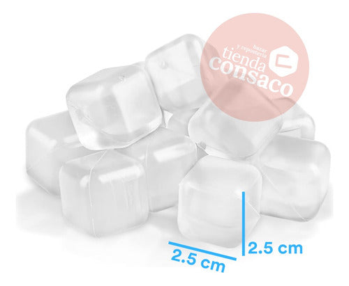 Cubitos De Hielo X10 Refrigerante Reutilizables Transparente 1