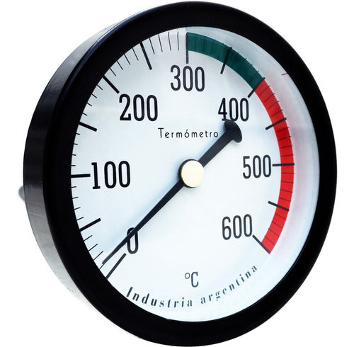 GSA 600 °C Bimetal Thermometer with 20 cm Pocket 2