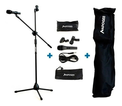 Apogee Microphone Stand Kit + Bag + Pipettes + Cable + Mic 0