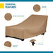 Pato Cubre Esencial Chaise Lounge Cubierta Latte 1