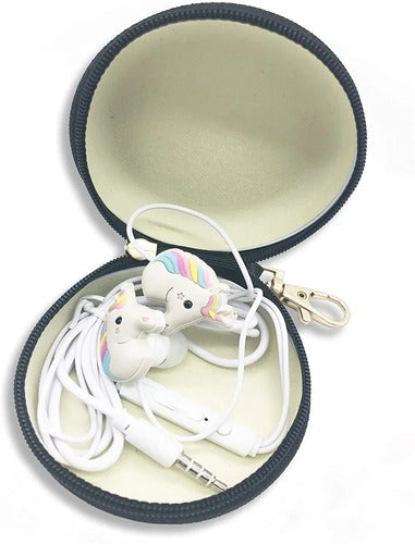 Zow Unicorn Hands-Free Headphones with Case - High Quality 3