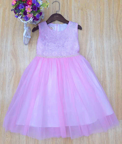 Gyb Kids Imported Girls' Tulle Dress for Communion, Parties, and Birthdays 2