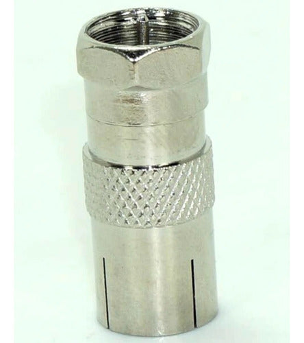 Generic F Male Fine Threaded to Thick Female Adapter Connector 3