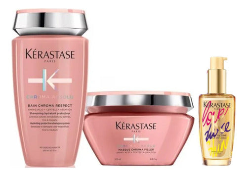 Kérastase Bain Chroma  Respect + Masque + Elixir Ultim 0