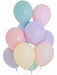 Globos Pastel Colores Surtidos 23 Cm - 9 Pulgadas X 25u 0