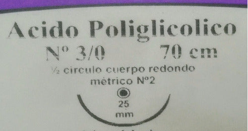 Polyglycolic Acid Suture Vicryl Type 3/0 25mm Box of 24 0