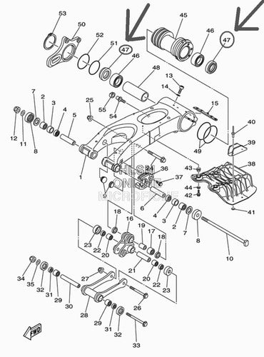 Reten Carrier Yamaha Yfz450 06-13 Original 1