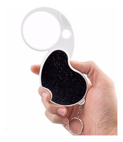 Kaosimport Pocket Magnifying Glass with Keychain 5x + 20x with LED Light 1