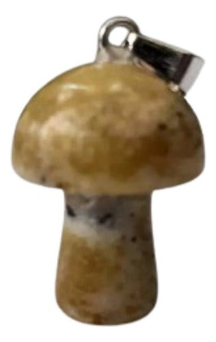 Burdah Natural Stone Mushroom Pendant 0