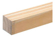 Pine Clear Finger Joint Brushed Wooden Strip 3cmx3cm By 3.05m 0