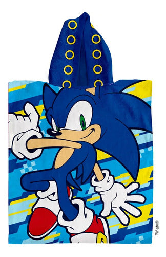 Poncho Toalla Toallon Microfibra Piñata Sonic Final Beattle 2