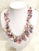 Viviana Moreno Natural Stone Necklace, Crazy and Purple Agate 1