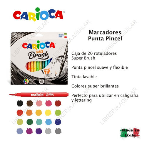 Kit 36 Carioca Art Children's Easel Markers and Tempera Set 5