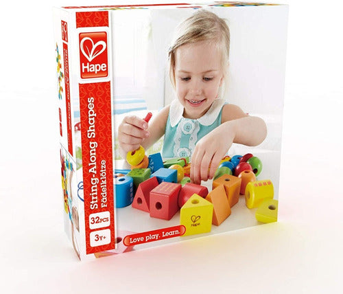 Juguete Hape - String - Along Shapes - Madera - + 3 Años 0