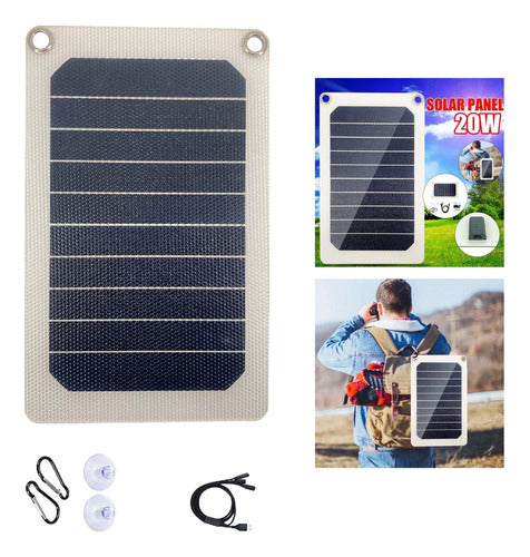 V Mochila Carregador De Painel Solar Power Bank Kit De 5