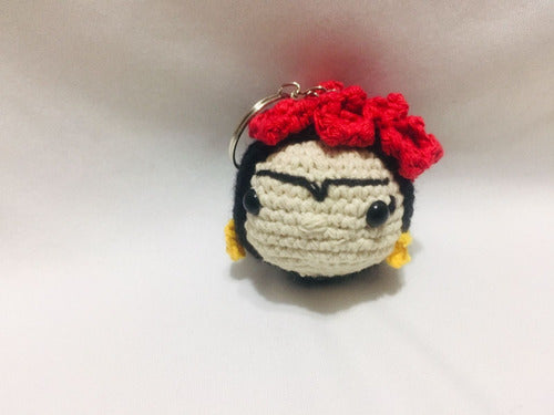 Tejidos Criss Llavero Frida Kahlo Amigurumi 4