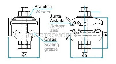 LCT Dcn-ce Conector Para Cable Concéntrico De Acometida 1